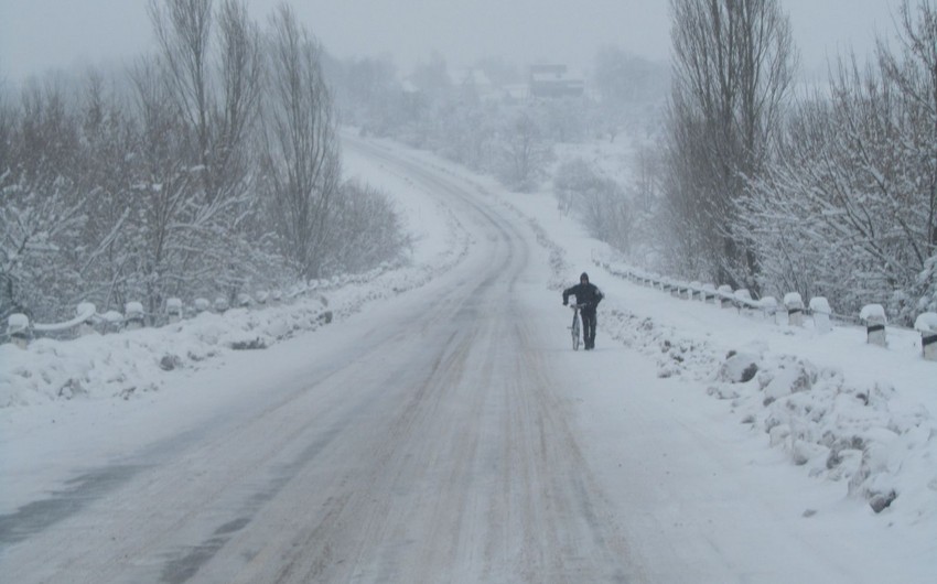 В некоторых районах Азербайджана ожидается мокрый снег и снег