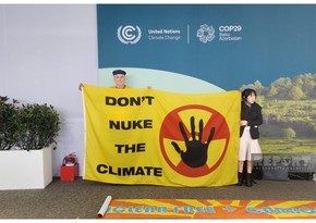 COP29-da nüvə enerjisi əleyhinə aksiya keçirilib