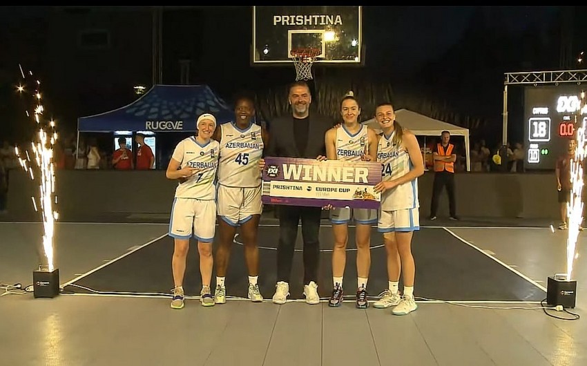 Женская сборная Азербайджана по баскетболу стала победителем квалификационного тура