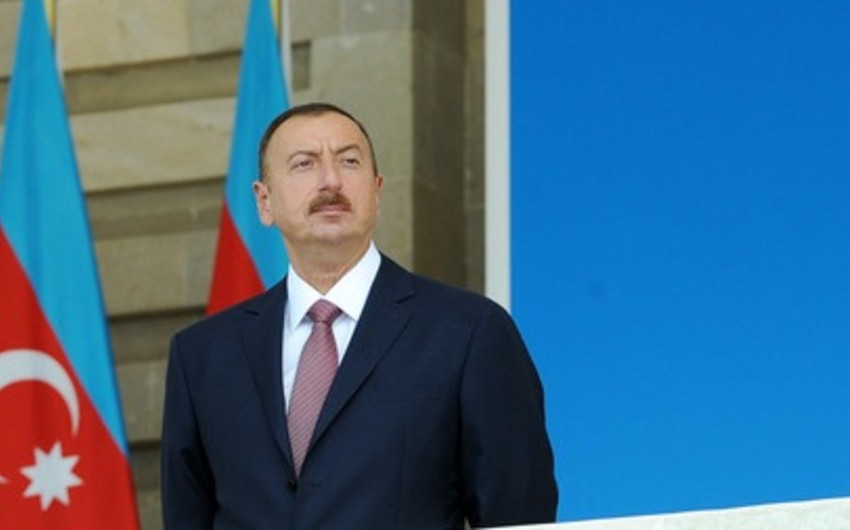Президент Азербайджана принял участие в мероприятии по случаю завершения проекта реконструкции систем водоснабжения и канализации Тертера