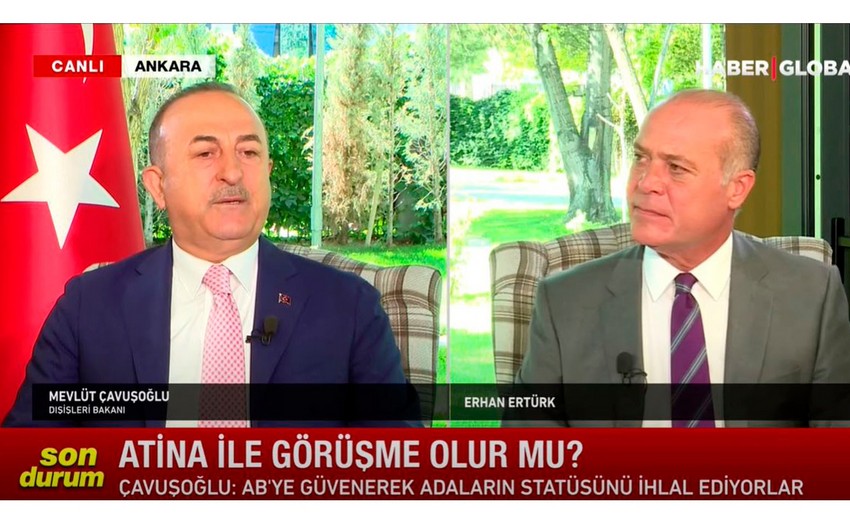 Çavuşoğlu: Yunanıstanla münasibətlərin yumşalmasının mənası yoxdur