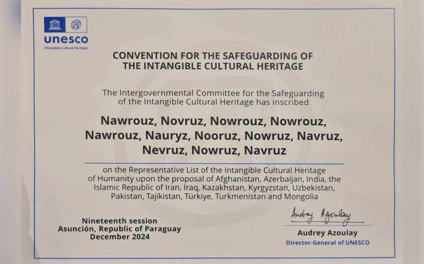 Monqolustan UNESCO-nun qeyri-maddi irs siyahısında Novruz nominasiyasına qoşulub