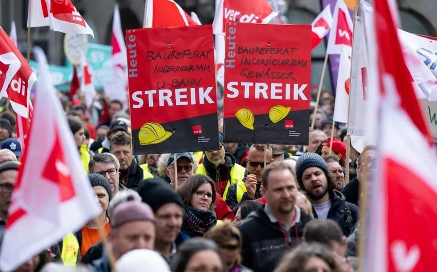 Biggest strike in 30 years starts in Germany
