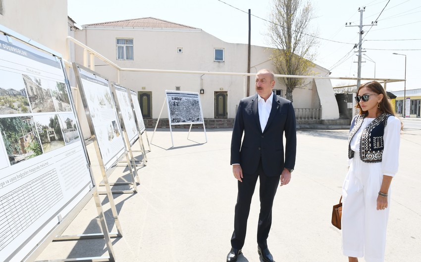 Ilham Aliyev, Mehriban Aliyeva attend groundbreaking ceremony in Pirshaghi