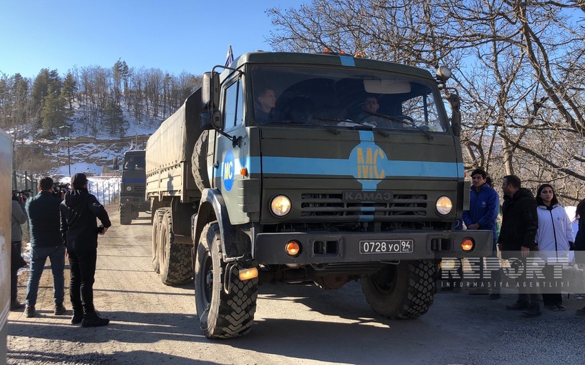 Сегодня по дороге Ханкенди-Лачын беспрепятственно проехали 54 автомобиля миротворцев