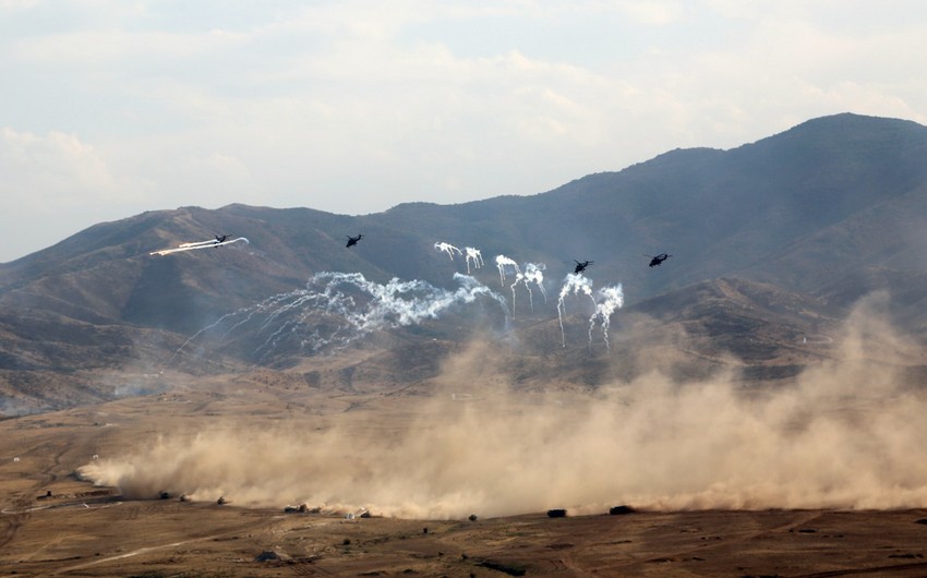 Live-fire stage held during large-scale exercises