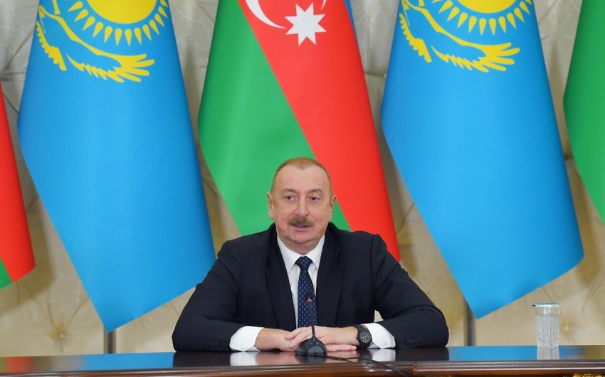 President Ilham Aliyev informs his Kazakh counterpart of negotiation process between Azerbaijan and Armenia 