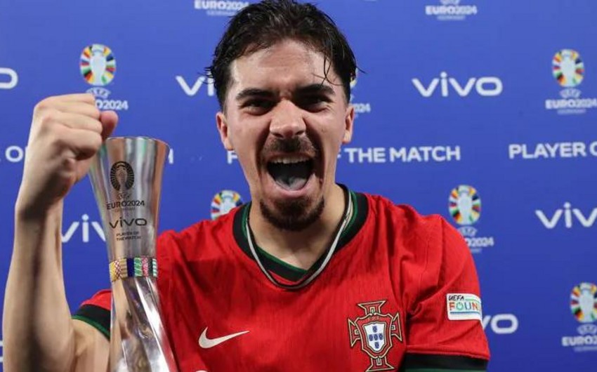 ЕВРО‑2024: Португалец Витинья признан лучшим футболистом матча с Чехией