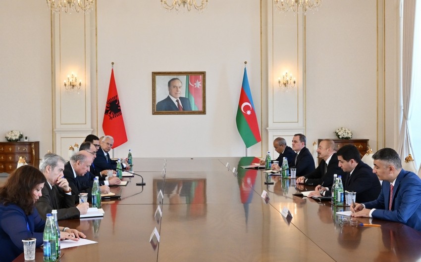 Azerbaijani and Albanian presidents hold expanded meeting - UPDATED 
