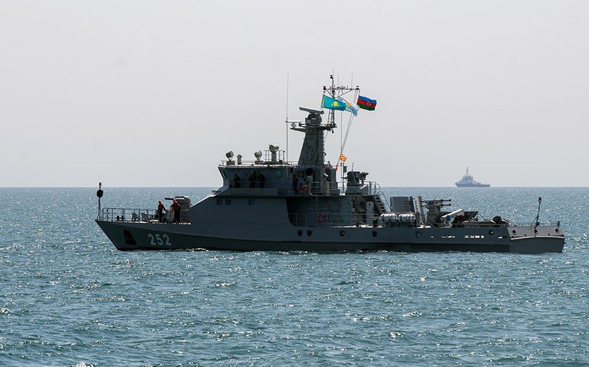 Teams fulfill Firing at a floating mine exercise during Sea Cup contest