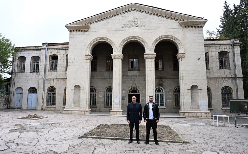 President Ilham Aliyev reviews planned work for Khankandi State Drama Theatre