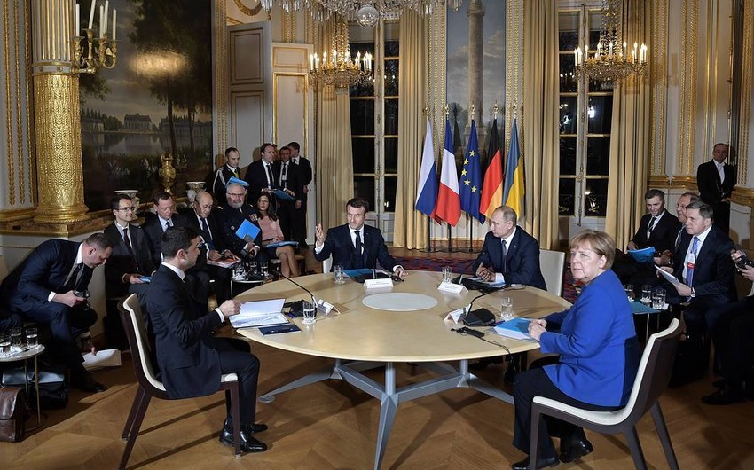 Parisdə “Normand Dördlüyü” liderlərinin Ukrayna ilə bağlı görüşü başa çatıb