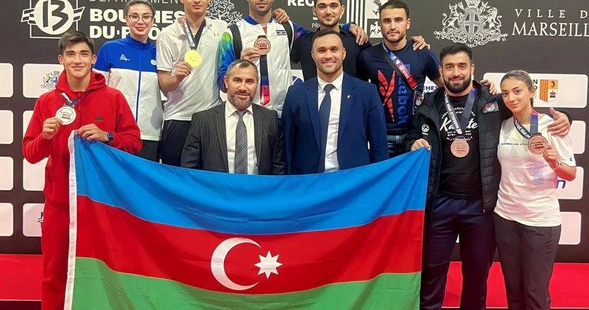 Азербайджанские каратисты завоевали пять медалей на турнире Marseille Open