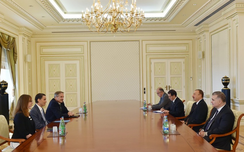 Azərbaycan Prezidenti ABŞ Dövlət Departamentinin xüsusi elçisini qəbul edib