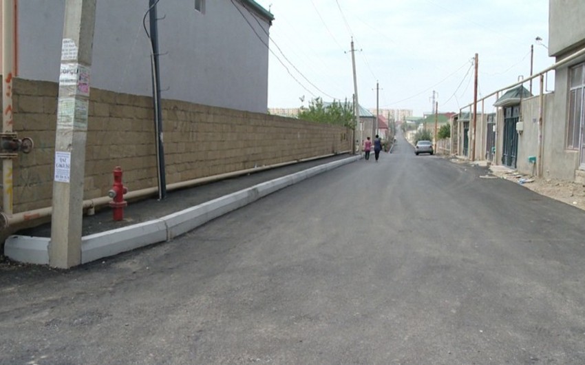 Abşeron rayonunda iki küçə əsaslı şəkildə təmir olunub