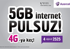 Azercell calls to join 4G network for getting 5GB data as bonus