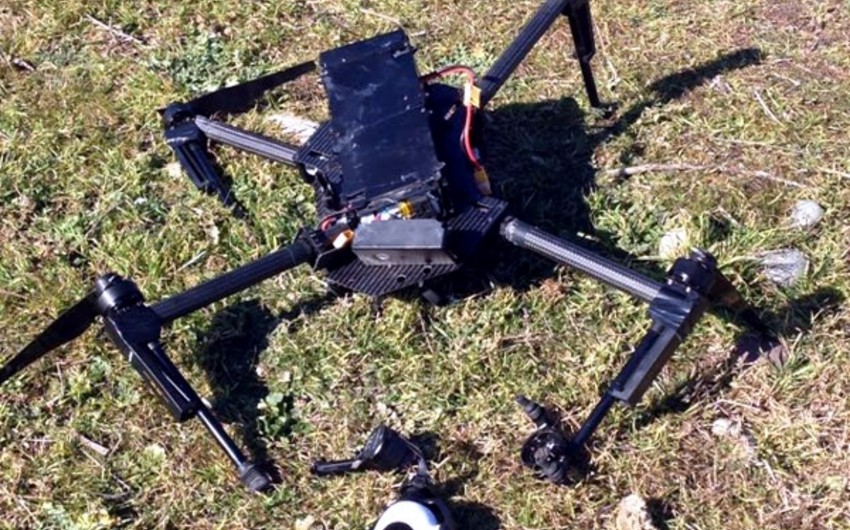 Azerbaijani army destroys drone belonging Armenian armed forces