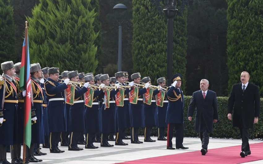 Состоялась церемония официальной встречи короля Иордании Абдалла II