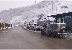 В Шуше восстановлено движение автомобилей после снегопада 