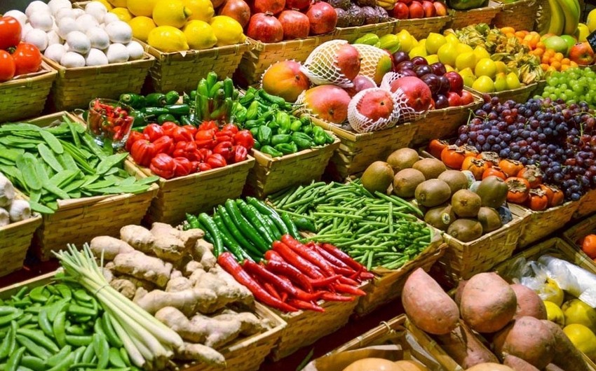 Азербайджан увеличил экспорт овощей и фруктов на 29%