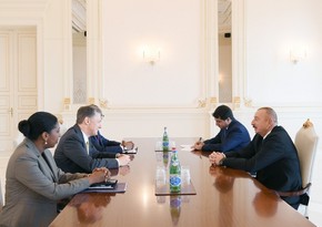 President Ilham Aliyev receives US delegation