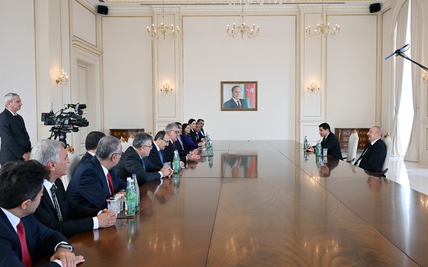 President Ilham Aliyev receives delegation from Grand National Assembly of Türkiye