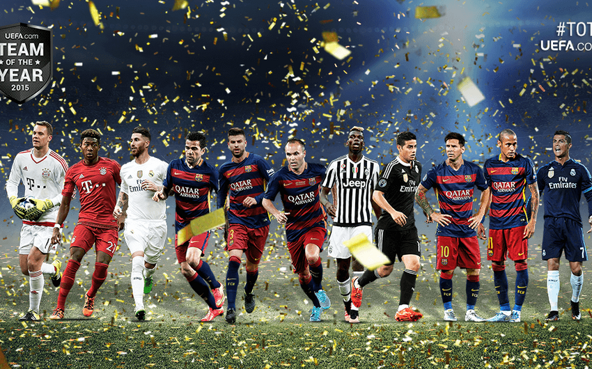 ​UEFA 2015-ci ilin simvolik komandasını açıqlayıb - SİYAHI