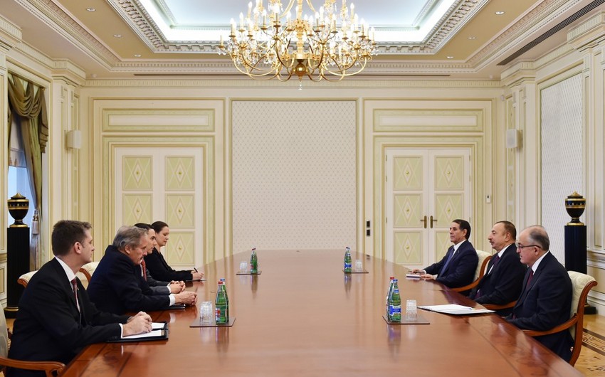President Ilham Aliyev received delegation led by Special Envoy and Coordinator for International Energy Affairs at US Department of State