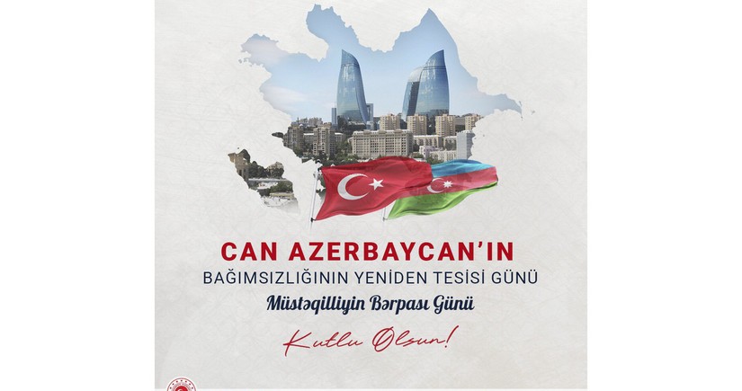 Türkiyə XİN Azərbaycanı Müstəqilliyinin Bərpası Günü münasibətilə təbrik edib