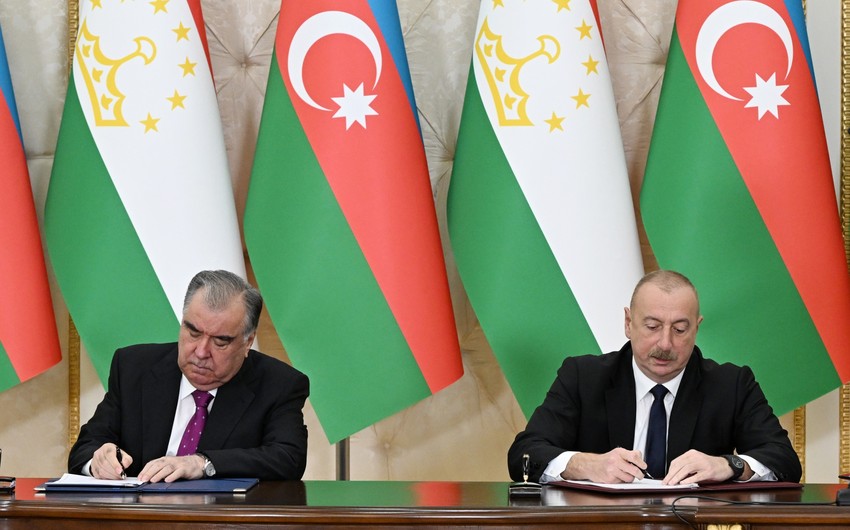 Azərbaycan və Tacikistan arasında yeddi sənəd imzalanıb - YENİLƏNİB