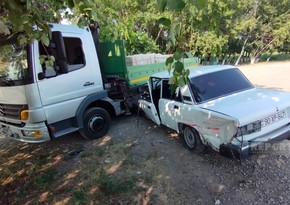 В Кюрдамире произошла цепная авария, есть пострадавшие