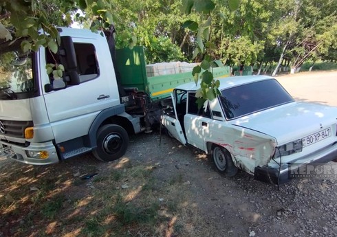 В Кюрдамире произошла цепная авария, есть пострадавшие