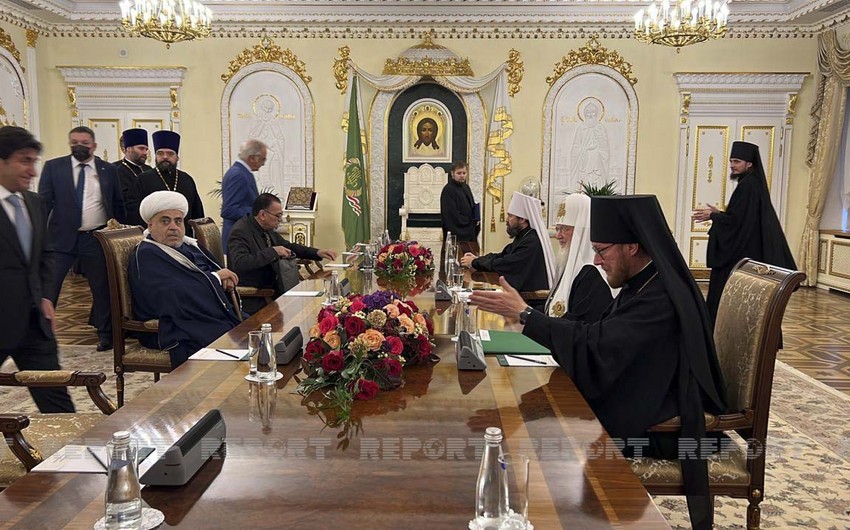 Azerbaijani, Russian top clerics meet in Moscow
