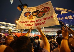 Tokioda olimpiada əleyhinə etiraz aksiyası keçirilir 