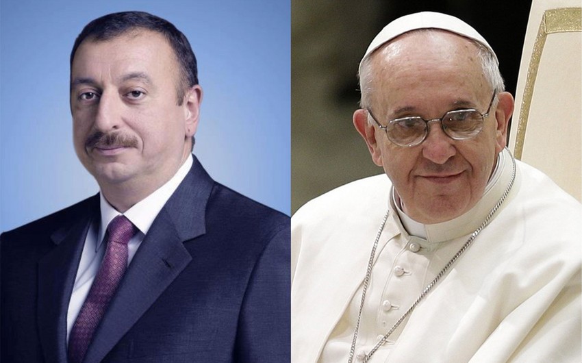 Папа Римский направил президенту Азербайджана поздравительное письмо
