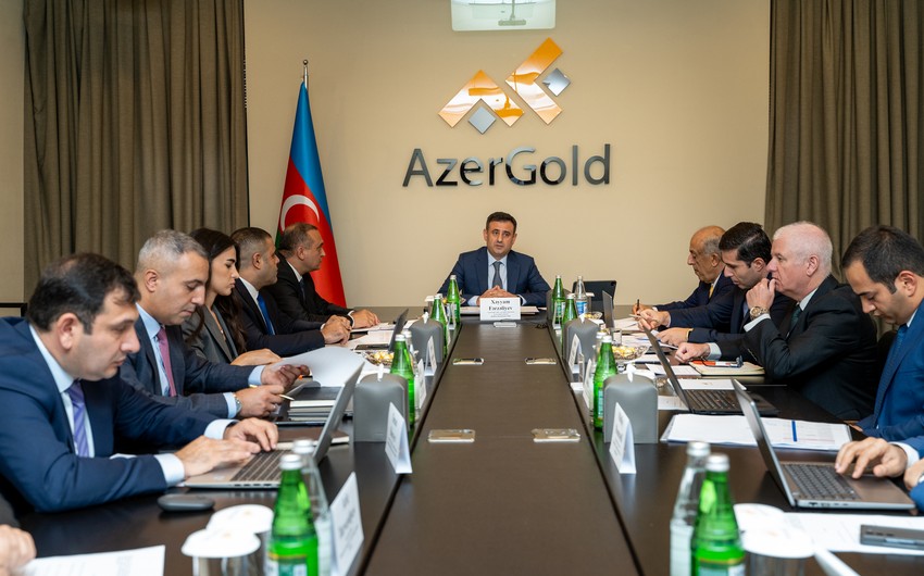 “AzerGold”da hasilatın pay bölgüsü haqqında Saziş üzrə yeni Rəhbər komitənin ilk iclası keçirilib