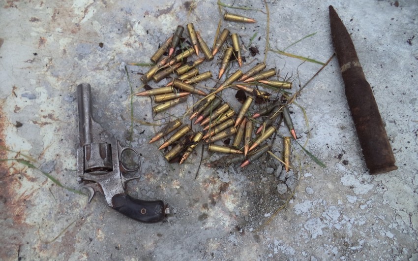 В Губе на кладбище обнаружены оружие и боеприпасы