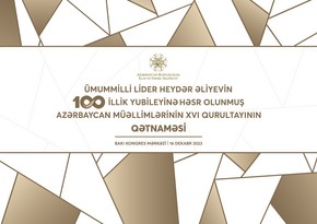 Azərbaycan müəllimlərinin XVI qurultayı başa çatıb, qətnamə qəbul olunub