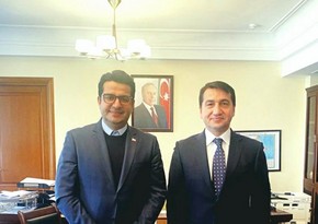 Хикмет Гаджиев встретился с послом Ирана в Азербайджане