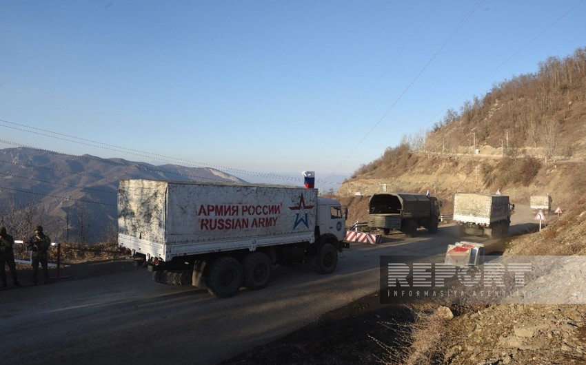 Another 3 vehicles of Russian peacekeepers pass through Khankandi-Lachin road freely - UPDATED 