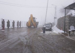 Roads cleared of snow, uninterrupted traffic ensured in Azerbaijan's Shusha