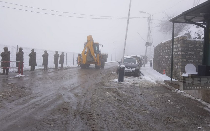 Roads cleared of snow, uninterrupted traffic ensured in Azerbaijan's Shusha