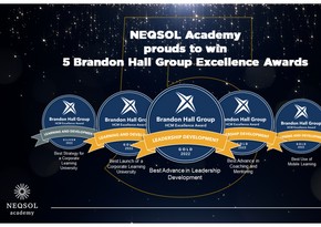 NEQSOL Holding Brandon Hall Groupun Mükəmməllik Mükafatlarına layiq görülüb 