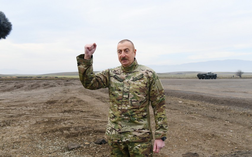 Президент Азербайджана: Мы вели справедливую войну и победили врага на поле боя