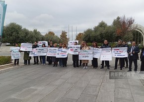 Protest against pro-Armenian congressman Frank Pallone held in Baku