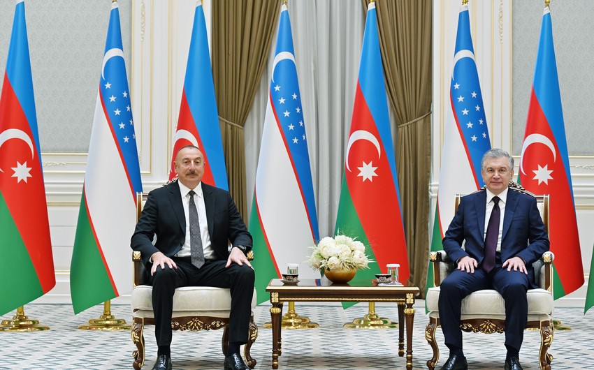 Azerbaijan, Uzbekistan ink declaration on deepening strategic partnership