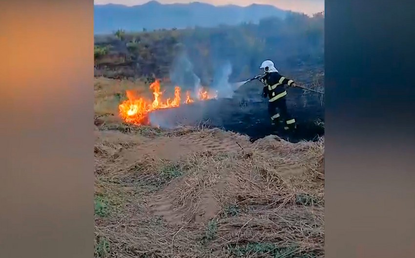 В одном из сел Зангиланского района произошел пожар