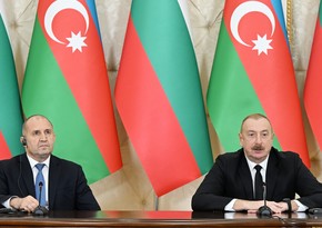Presidents of Azerbaijan and Bulgaria make press statements