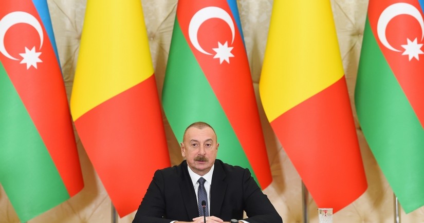 President Ilham Aliyev: Romania and Azerbaijan have been developing their relations on basis of strategic partnership