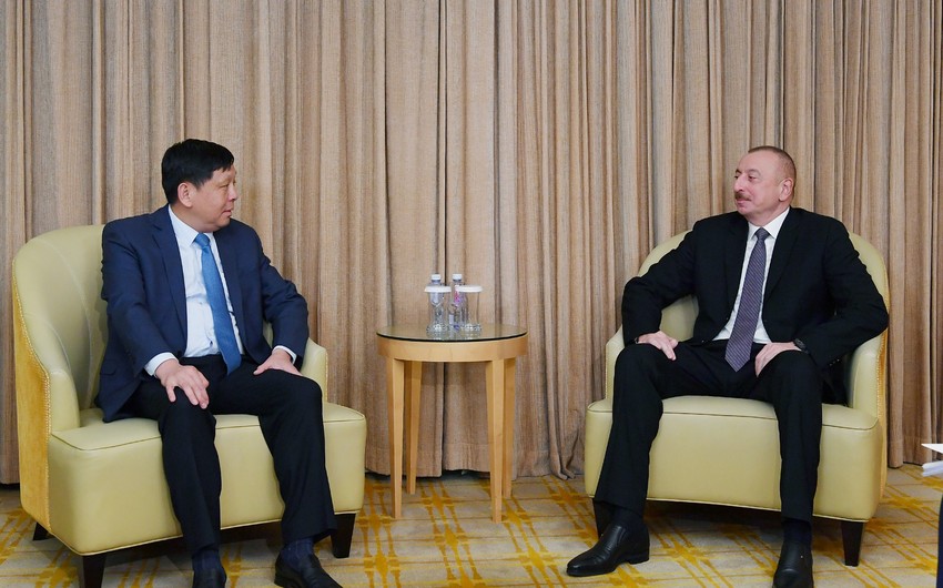 President Ilham Aliyev met with Director General of CETC International Corporation